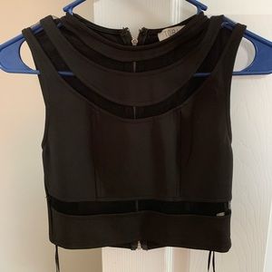 Black crop top